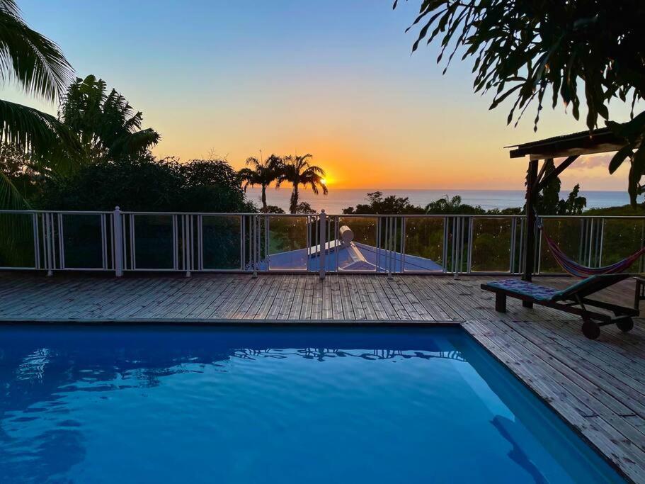 Bungalow Alnamaka : Vue Mer - Piscine - Plage A 5Mn 푸앵트-누아르 외부 사진